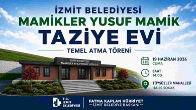 İzmit Belediyesi Mamikler Yusuf Mamik Taziye Evi’nin temeli Tüysüzler’de atılıyor