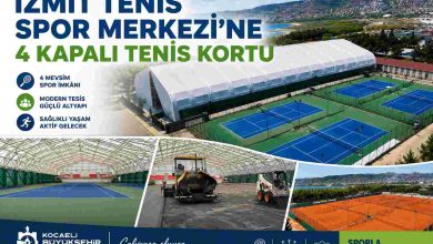 İzmit Tenis Spor Merkezi’ne 4 kapalı tenis kortu