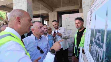 Kuruçeşme Merkez Camii inşaatı hızlı ilerliyor
