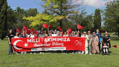 Sağlıklı yaşam yürüyüşünde A Milli Takım’a tam destek