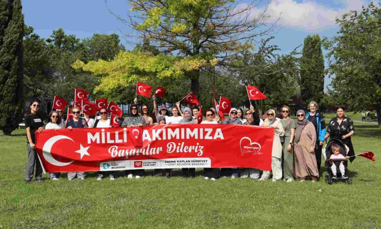 Sağlıklı yaşam yürüyüşünde A Milli Takım’a tam destek