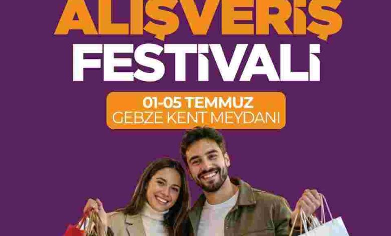 4.Gebze Alışveriş Festivali kapılarını açıyor
