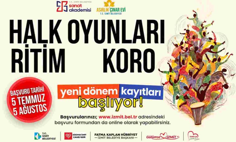 Asırlık Çınarlar halk oyunları, ritim ve koro başvuruları başlıyor
