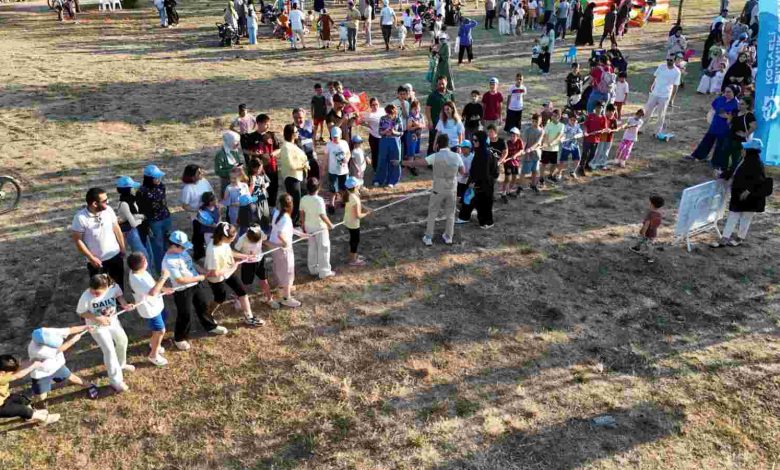 Bu etkinlikte çocuk kahkahaları eksik olmuyor