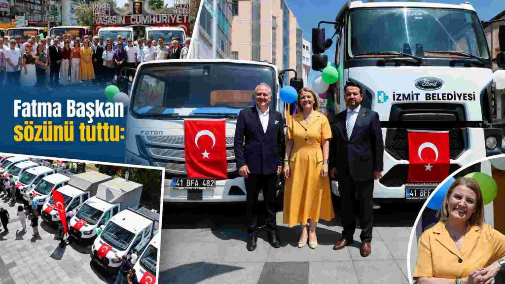Fatma Başkan sözünü tuttu: İzmit Belediyesi araç filosunu 400’e çıkardı