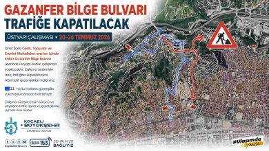 Gazanfer Bilge Bulvarı trafiğe kapatılacak