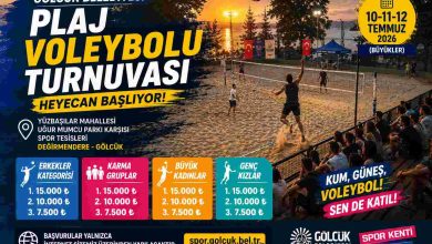 Gölcük Belediyesi tarafından düzenlenen Plaj Voleybolu Turnuvası, 10-12 Temmuz tarihlerinde Değirmendere Sahili'nde gerçekleştirilecek.