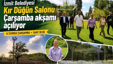 İzmit Belediyesi Kır Düğün Salonu hizmete açılıyor