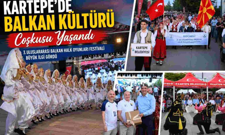 Kartepe'de Balkan Kültürü Coşkusu Yaşandı