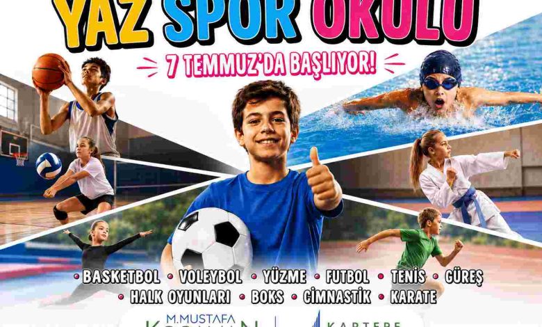 Kartepe'de Yaz Spor Okulları Kayıtları Başladı