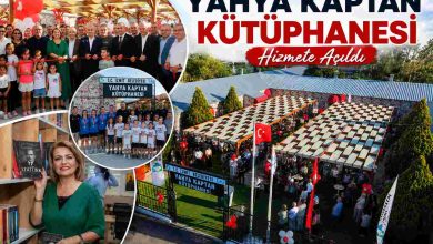Yahya Kaptan Kütüphanesi düzenlenen törenle hizmete açıldı