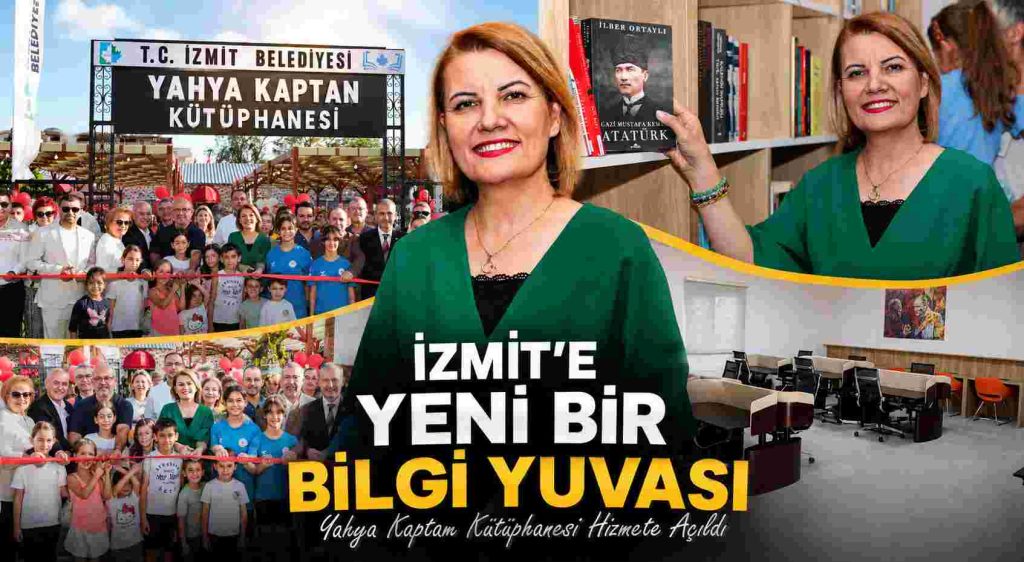 Yahya Kaptan Kütüphanesi düzenlenen törenle hizmete açıldı