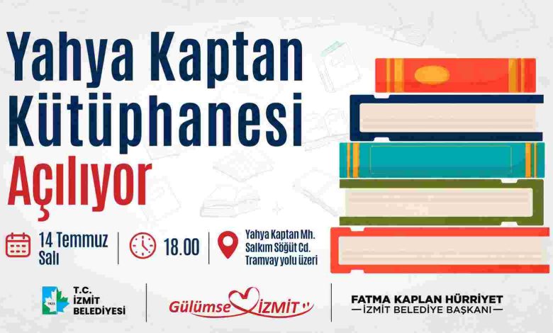 Yahya Kaptan Kütüphanesi hizmete giriyor