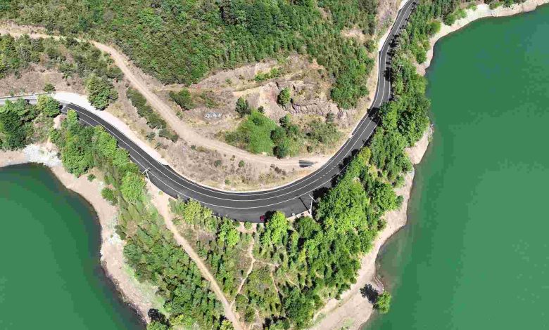 Yuvacık Barajı yolu yenilendi