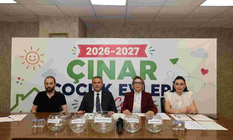 3 Çınar Çocuk Evi için kura çekimi gerçekleştirildi