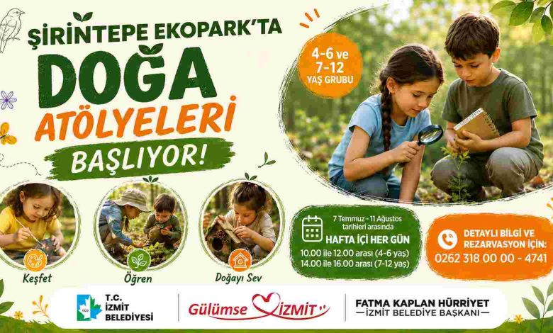 Çocuklar için Doğa Atölyeleri Ekopark’ta başlıyor 