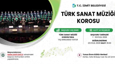 İzmit Belediyesi Türk Sanat Müziği Korosu için başvurular başlıyor