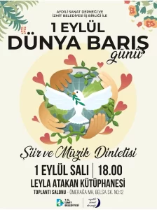 İzmit’te Dünya Barış Günü’ne özel şiir ve müzik dinletisi