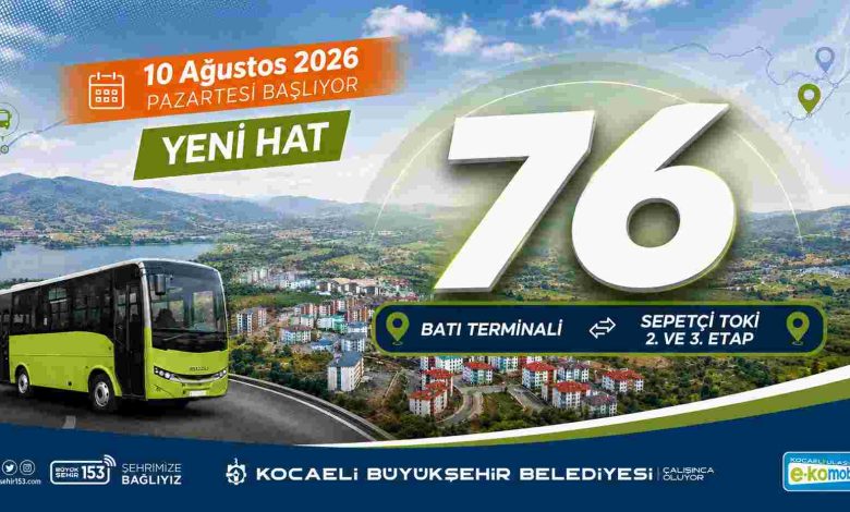 Sepetçi TOKİ’nin ulaşımına Hat 76 çözümü