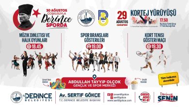 Zafer Bayramı’nda Derince’de Spor Şöleni