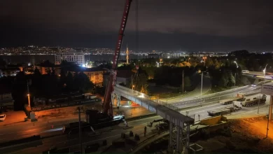 Başiskele Kavşağı’nda gece operasyonu