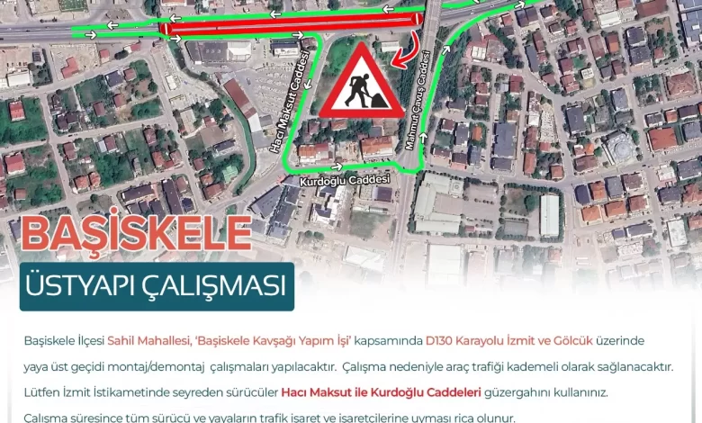 Başiskele Kavşağı’nda trafik kontrollü sağlanacak