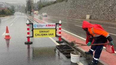 Büyükşehir ekipleri yağışa karşı teyakkuzda