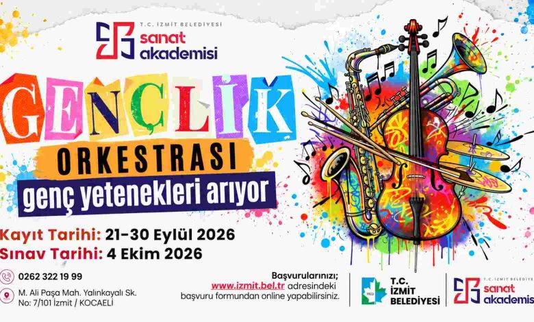 İzmit Belediyesi Gençlik Orkestrası için seçmeler başlıyor