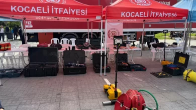 Kocaeli meydanları İtfaiye Haftası’nda renklendi