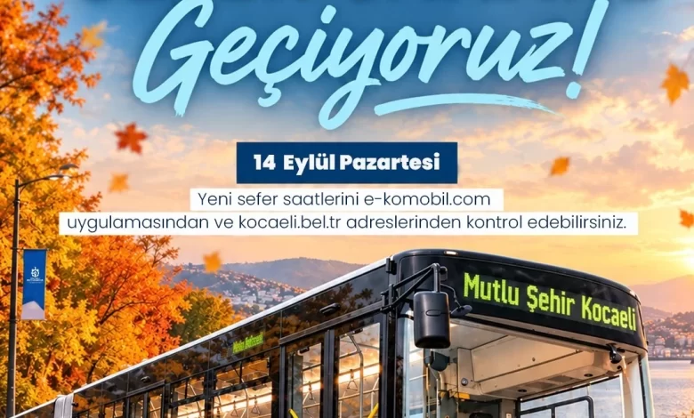 Toplu ulaşımda kış tarifesine geçiliyor