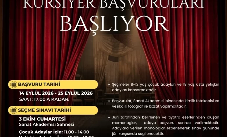 İzmit Belediye Tiyatrosu’nda yeni dönem için seçmeler başlıyor