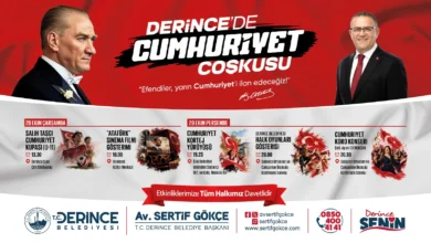 Cumhuriyet Coşkusu Derince’yi Saracak