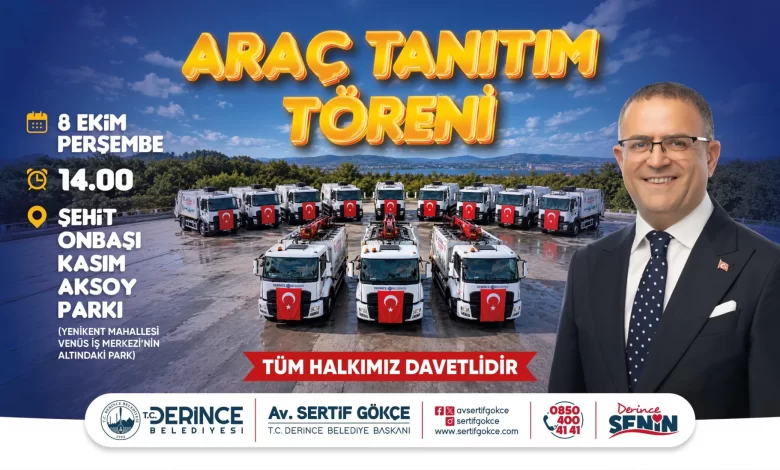 Derince 14 Yeni Aracını Tanıtıyor