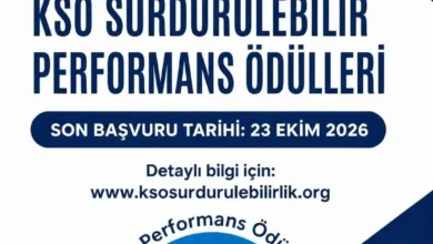 KSO Sürdürülebilir Performans Ödülleri için başvuru süresi uzatıldı