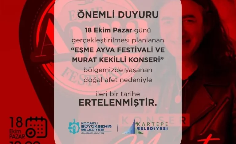 Kartepe Ayva Festivali Ertelendi
