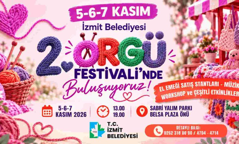 İzmit’te 2. Örgü Festivali 5 Kasım’da başlıyor