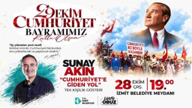 Sunay Akın, “Cumhuriyete Giden Yol” gösterisiyle İzmitlilerle buluşacak
