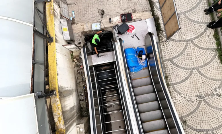 Umuttepe’de yürüyen merdivenlere bir aylık revizyon