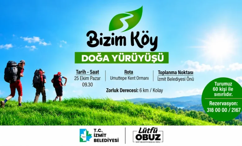 Bizim Köy Doğa Yürüyüşü Umuttepe’de gerçekleşecek
