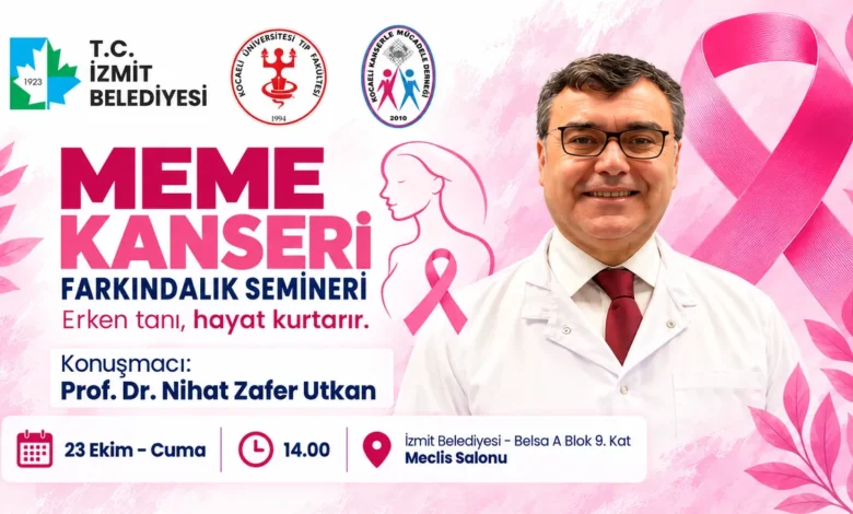 İzmit Belediyesinden meme kanseri farkındalığı için seminere davet