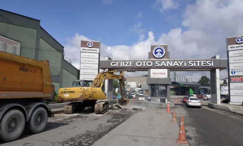 Kocaeli Gebze Oto Sanayi’de üstyapı sürüyor