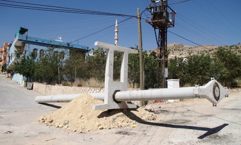 Mardin Yeşilli’de elektrik direkleri ve trafolar yenileniyor
