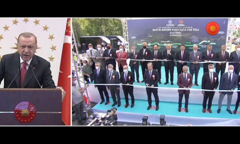 Bartın-Kurucaşile yolu hizmete alındı