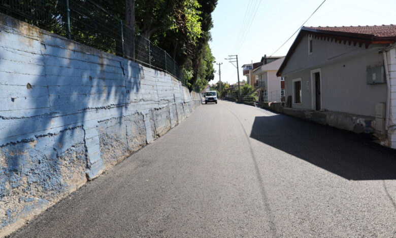 Kocaeli İzmit’te Tüysüzler’de asfalt yol yenilendi