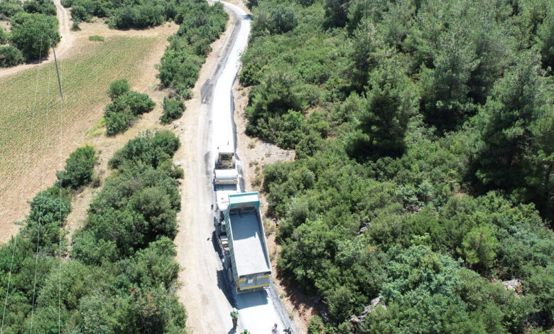 Manisa Akhisar’da asfalt çalışmaları hızlandı