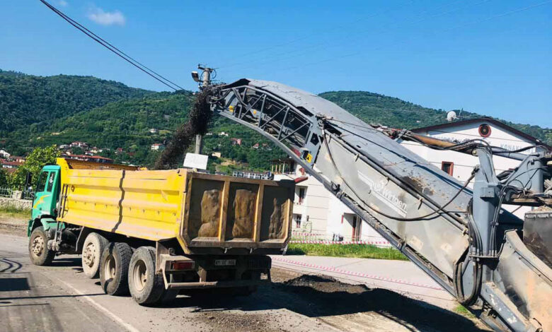 Kocaeli Gölcük’te üstyapı yenileniyor