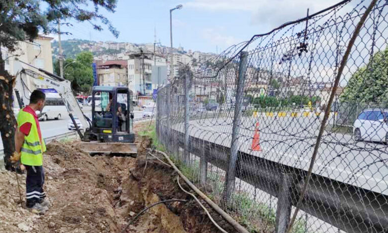 Kocaeli Kuruçeşme tramvay hattında hummalı çalışma