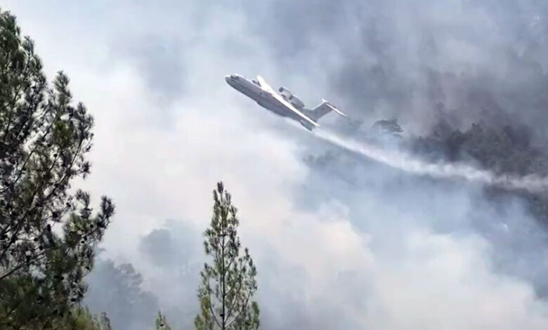Rusya’dan kiralanan yangın söndürme uçağı Kahramanmaraş’ta düştü!