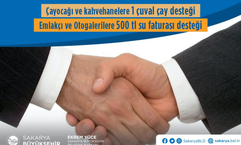 Sakarya’da esnaf destek paketlerine başvurular sürüyor