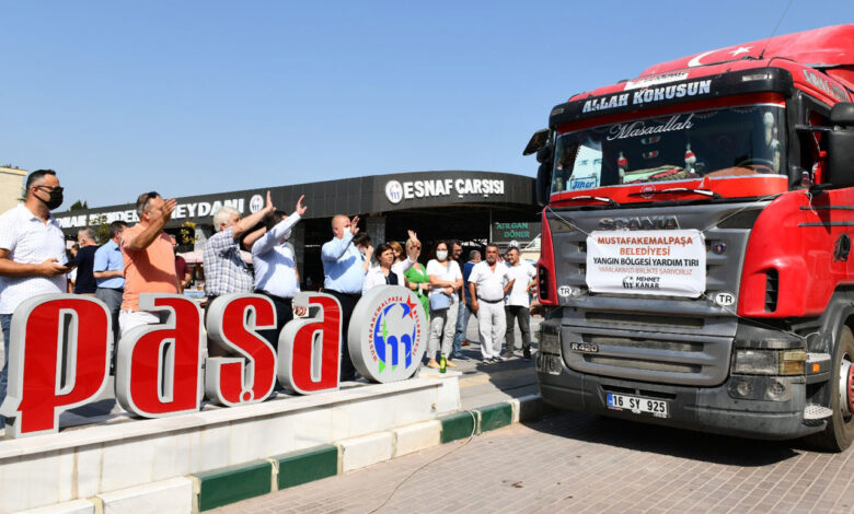 Mustafakemalpaşa’dan Muğla’ya yardım eli